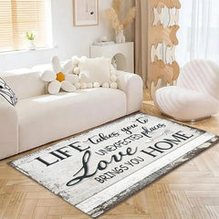 Printed Rug: Washable and Stylish