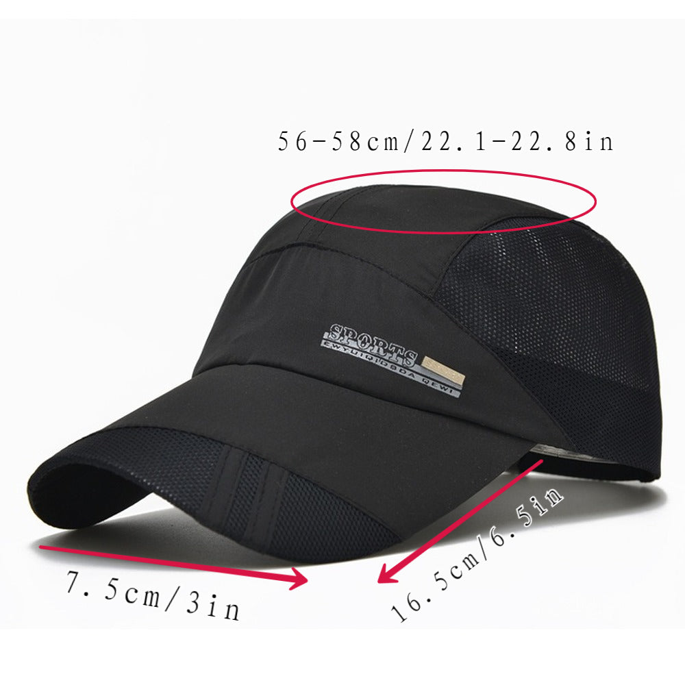 Mesh Baseball Cap Quick Drying Sun Hat