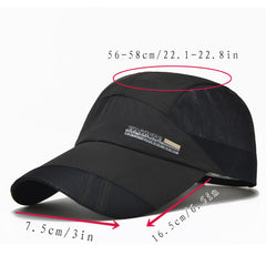 Mesh Baseball Cap Quick Drying Sun Hat