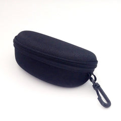 Large Zipper Sunglasses Case Anti Pressure Glasses Pouch with Hook