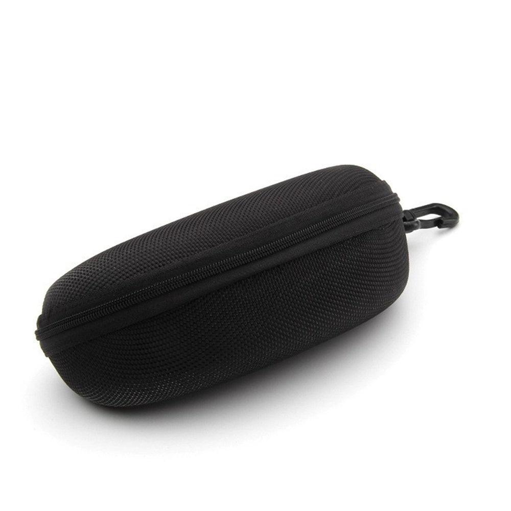 Large Zipper Sunglasses Case Anti Pressure Glasses Pouch with Hook