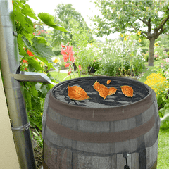 Rain Barrel Net Cover with Drawstring Water Butt Netting