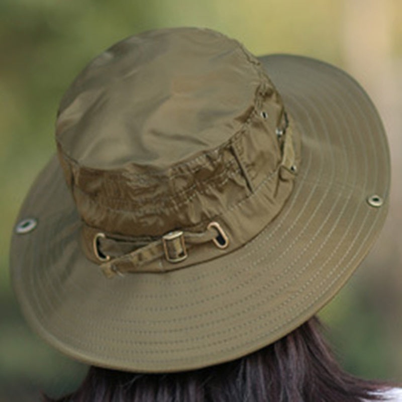 Adjustable Bucket Hat Women Casual Fisherman Cap Outdoor Sunscreen Travel Beach