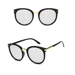 Vintage Round Sunglasses Women Stylish Sunshade Eyewear
