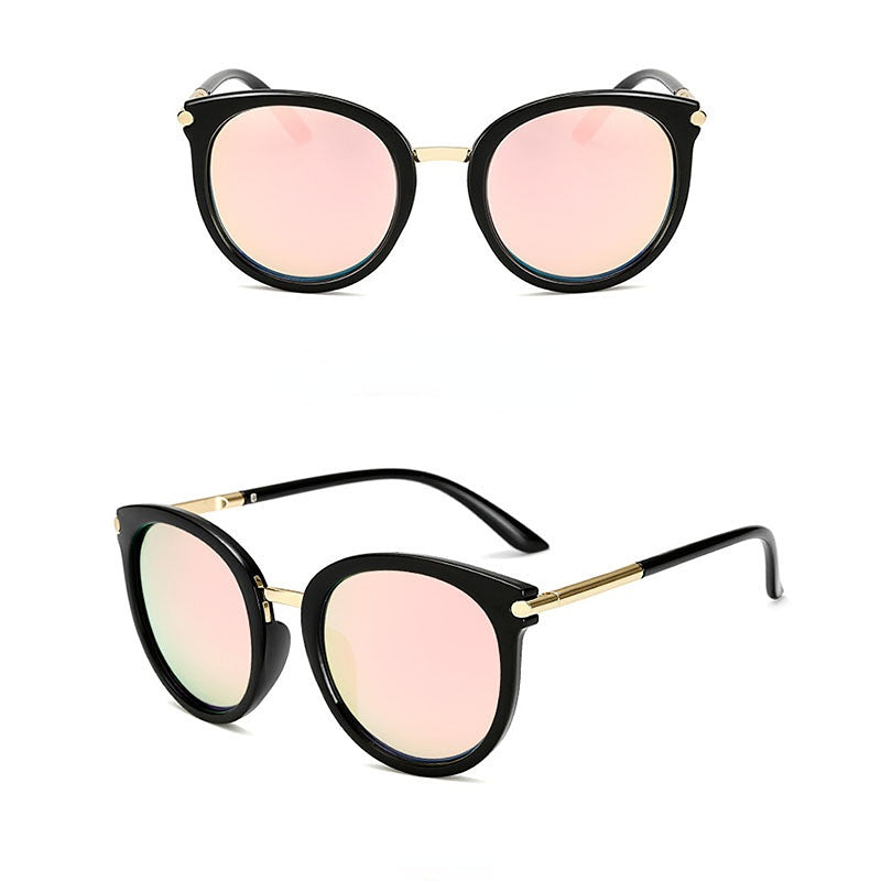 Vintage Round Sunglasses Women Stylish Sunshade Eyewear