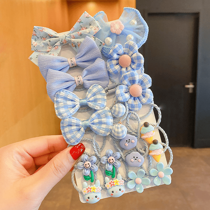 20pcs Cartoon Hair Ties: Ideal Holiday Gift for Girls
