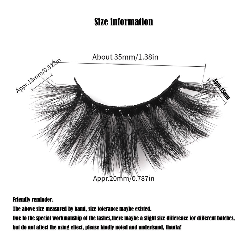 5 Pairs 25mm Dramatic Wispy Faux Mink Lashes