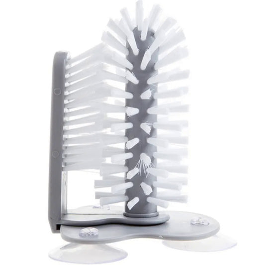 Glass Cup Cleaning Brush with Suction Cup - Kitchen Water Cup Brush