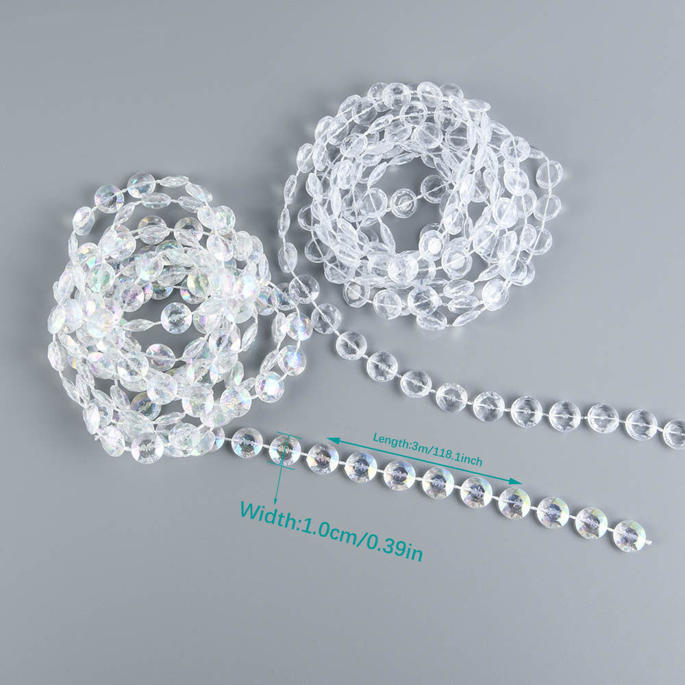 3m Pearl Beads Chain Garland Wedding Flower Decoration