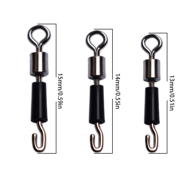 1pc Fishing Hooks Connector Ball Bearing Swivels Fishing Snap Swivels