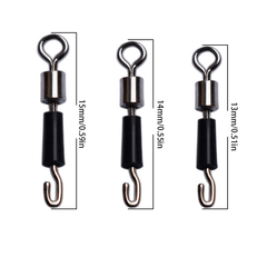 1pc Fishing Hooks Connector Ball Bearing Swivels Fishing Snap Swivels