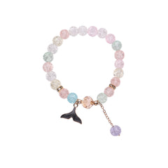 Panda Mermaid Tail Crystal Bracelet for Kids