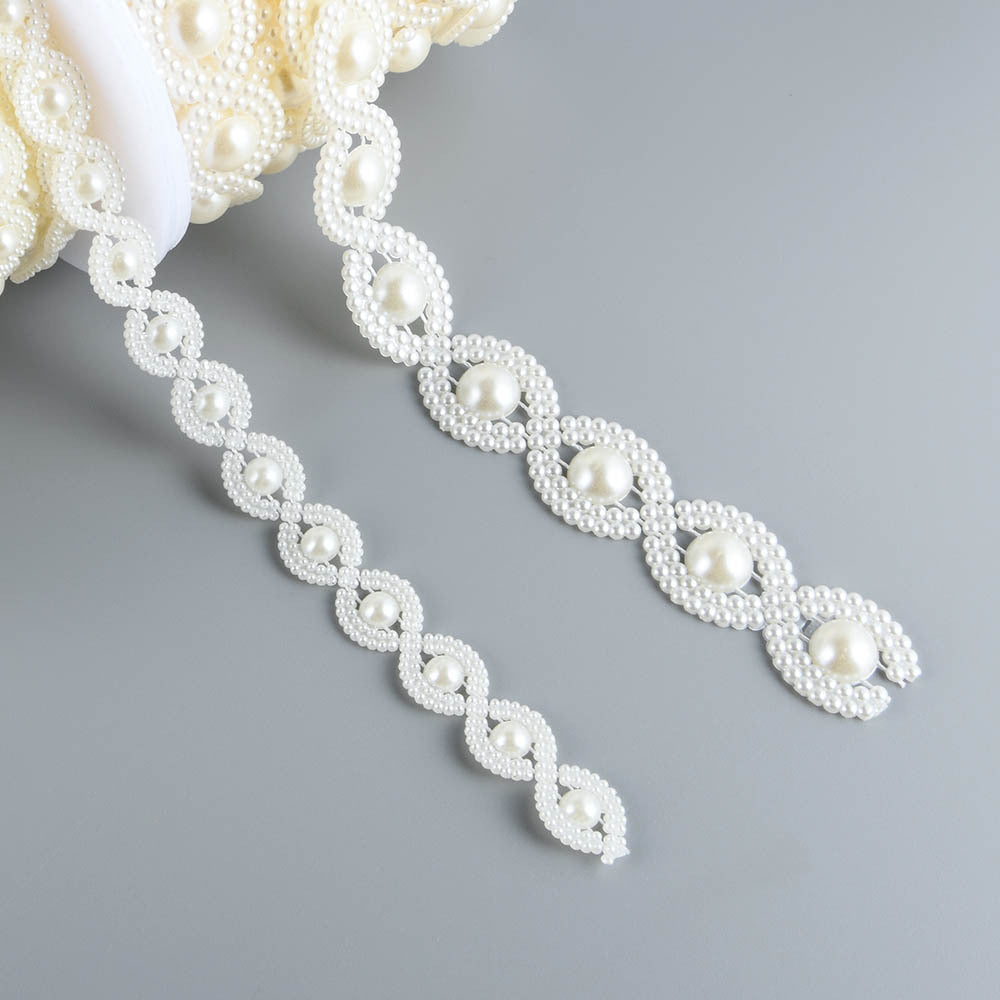 ABS Double Cotton Pearl Beads Chain Trim for Wedding Christmas