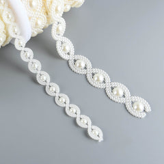 ABS Double Cotton Pearl Beads Chain Trim for Wedding Christmas