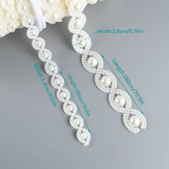 ABS Double Cotton Pearl Beads Chain Trim for Wedding Christmas