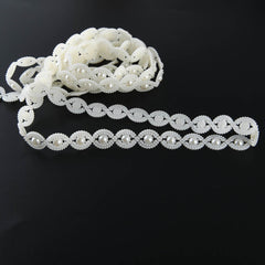 ABS Double Cotton Pearl Beads Chain Trim for Wedding Christmas