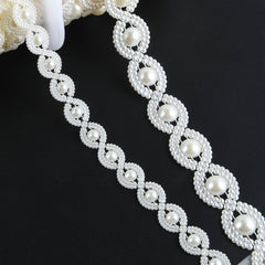 ABS Double Cotton Pearl Beads Chain Trim for Wedding Christmas