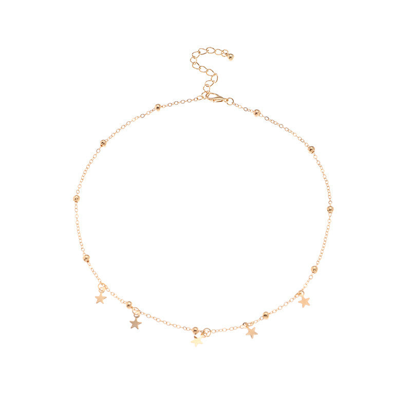 Girls Star Choker Necklace Delicate Star Choker for Kids