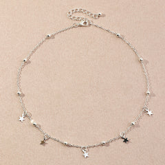Girls Star Choker Necklace Delicate Star Choker for Kids
