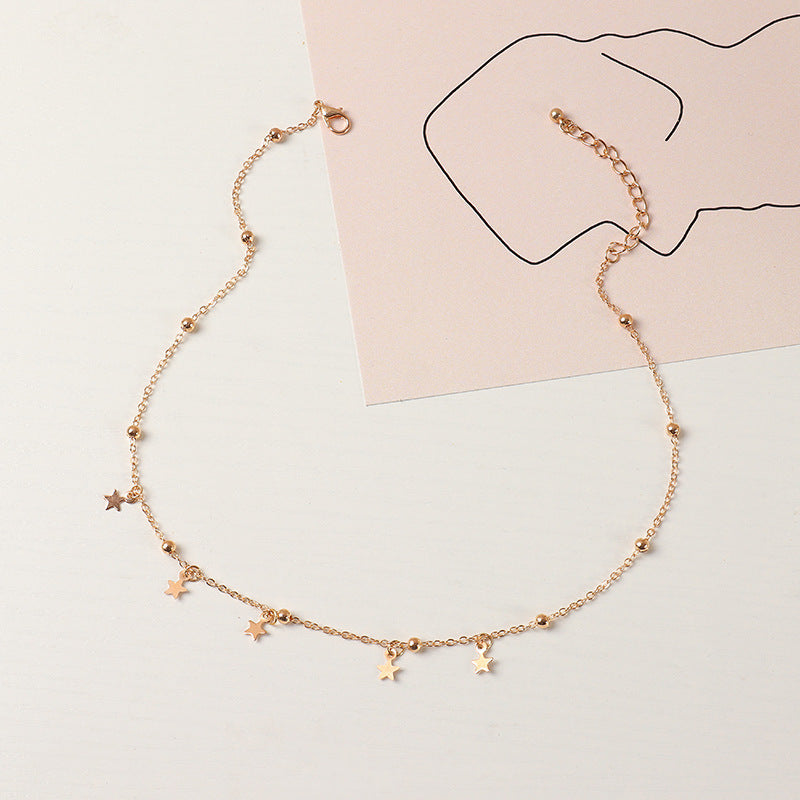 Girls Star Choker Necklace Delicate Star Choker for Kids