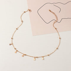 Girls Star Choker Necklace Delicate Star Choker for Kids