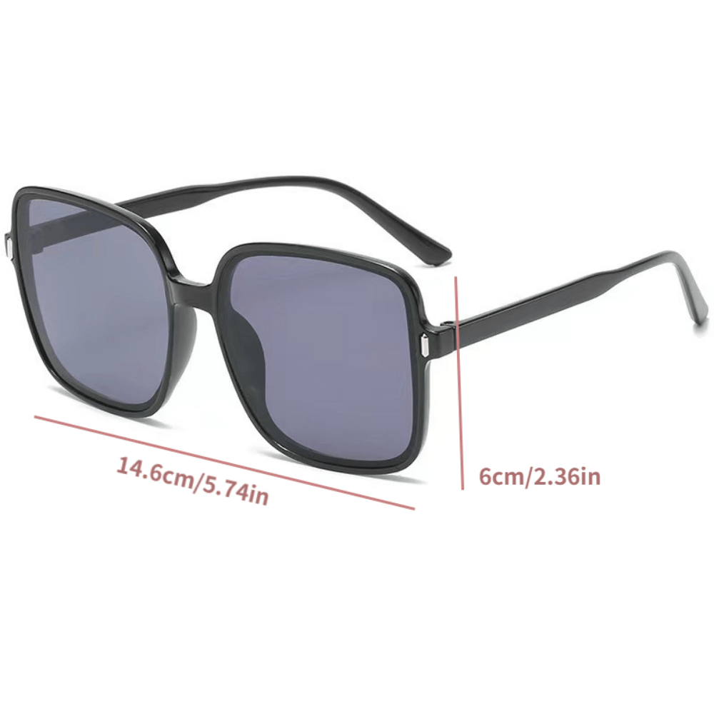 Men's Retro Large Frame Square Gradient Sunglasses