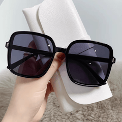 Men's Retro Large Frame Square Gradient Sunglasses