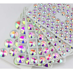 Crystal Sew On Rhinestone Flat Back Round Crystal Beads 3200