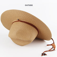 Hand Woven Summer Straw Hat Wide Brim Sun Hat