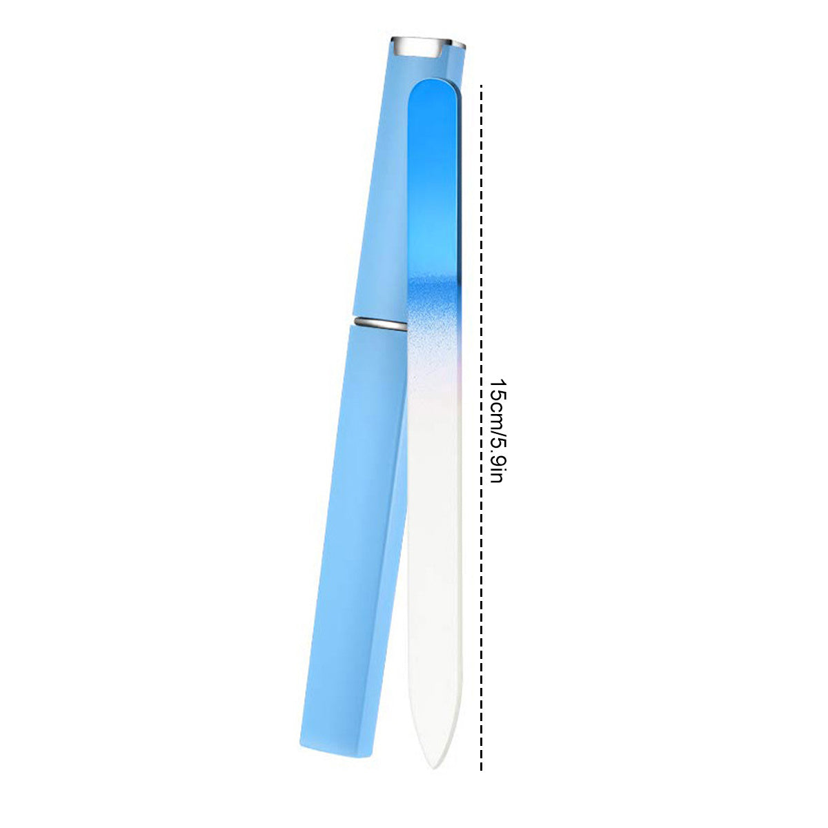 3pcs Glass Nail File With Case Professional Manicure Tool
