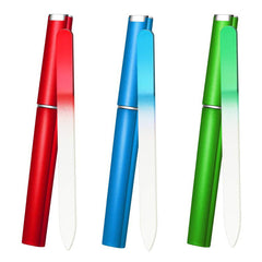 3pcs Glass Nail File With Case Professional Manicure Tool