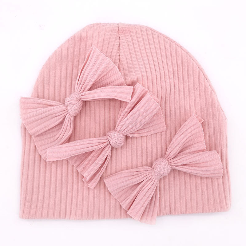 Soft & Cozy Baby Bows Beanies for Autumn & Winter