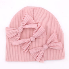Soft & Cozy Baby Bows Beanies for Autumn & Winter