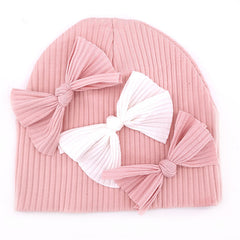 Soft & Cozy Baby Bows Beanies for Autumn & Winter
