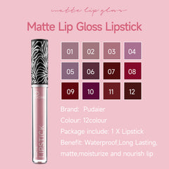 Matte Liquid Lipstick Set with High Pigment - Waterproof and Long Lasting