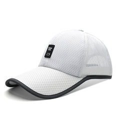 Solid Mesh Baseball Cap Quick Drying Trucker Hat Sunscreen Sports Hat