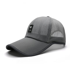 Solid Mesh Baseball Cap Quick Drying Trucker Hat Sunscreen Sports Hat