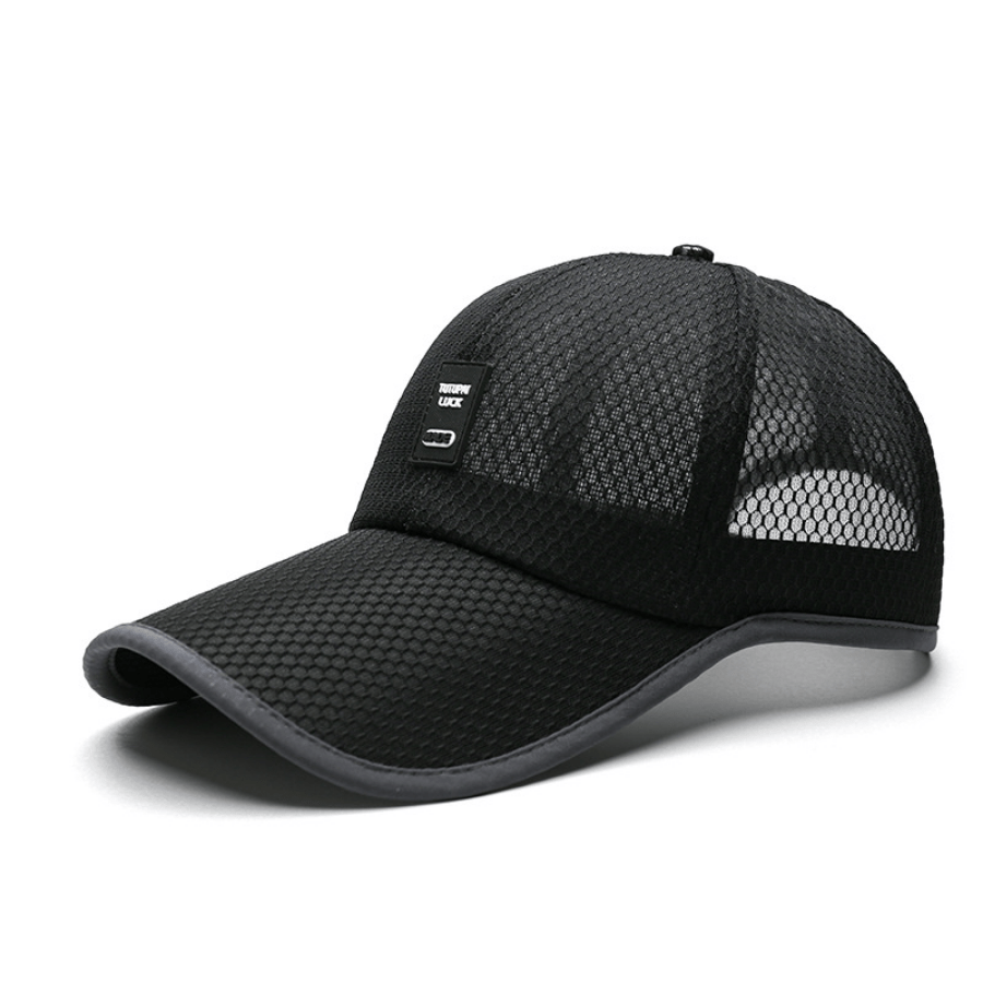 Solid Mesh Baseball Cap Quick Drying Trucker Hat Sunscreen Sports Hat