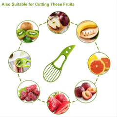 3 in 1 Avocado Slicer Shea Corer Butter Fruit Peeler Cutter Pulp Separator