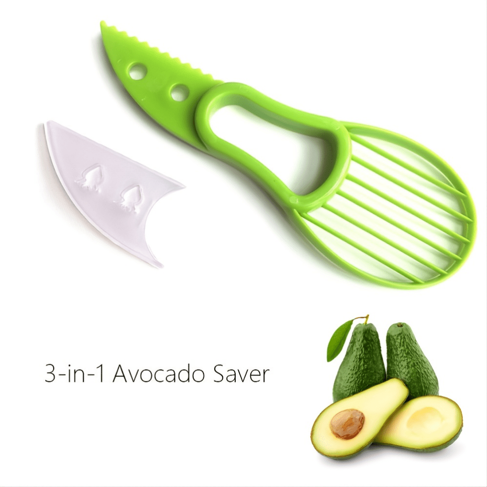 3 in 1 Avocado Slicer Shea Corer Butter Fruit Peeler Cutter Pulp Separator