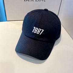 1987 Embroidery Casual Baseball Cap Lightweight Adjustable Sports Hat