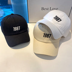 1987 Embroidery Casual Baseball Cap Lightweight Adjustable Sports Hat