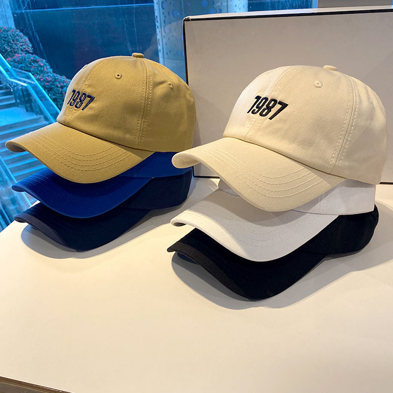 1987 Embroidery Casual Baseball Cap Lightweight Adjustable Sports Hat