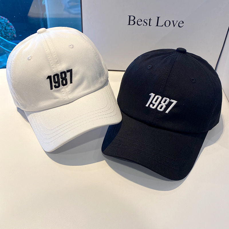 1987 Embroidery Casual Baseball Cap Lightweight Adjustable Sports Hat