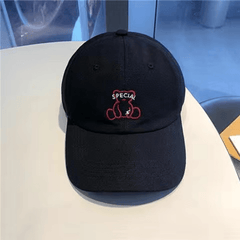 Bear Embroidery Baseball Cap Breathable Dad Hat