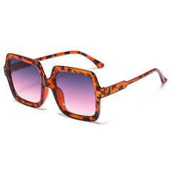 Oversized Square Frame Sunglasses Gradient Lens UV400