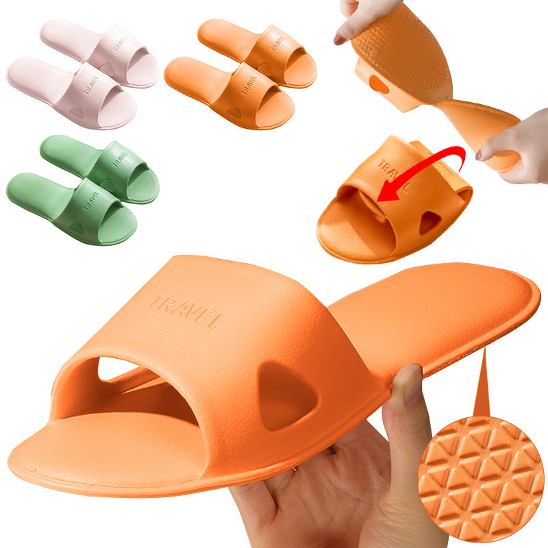Flat Foldable Slides Lightweight Easy Pack Travel Hotel Shoes Non Slip