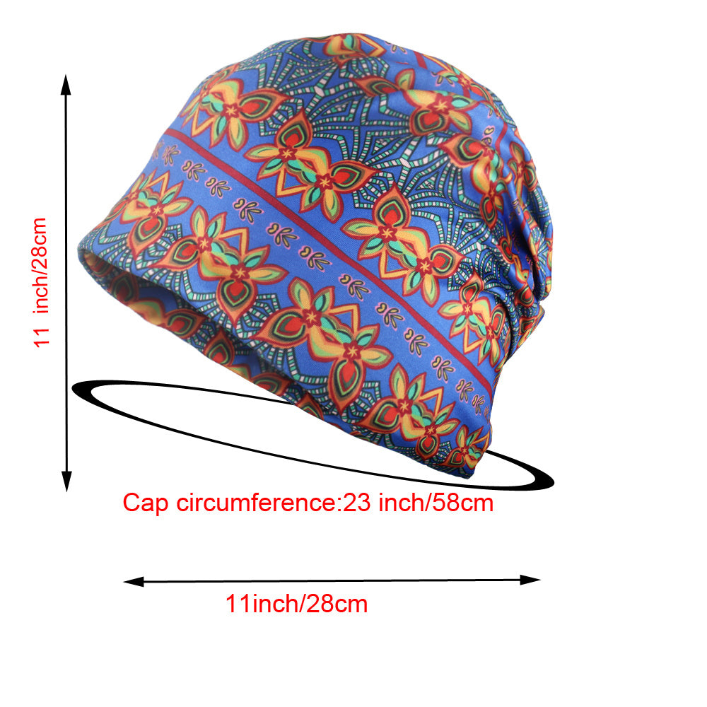 Boho Knit Beanie Hat Lightweight Slap Hat