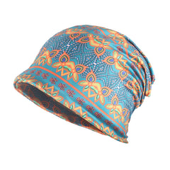 Boho Knit Beanie Hat Lightweight Slap Hat
