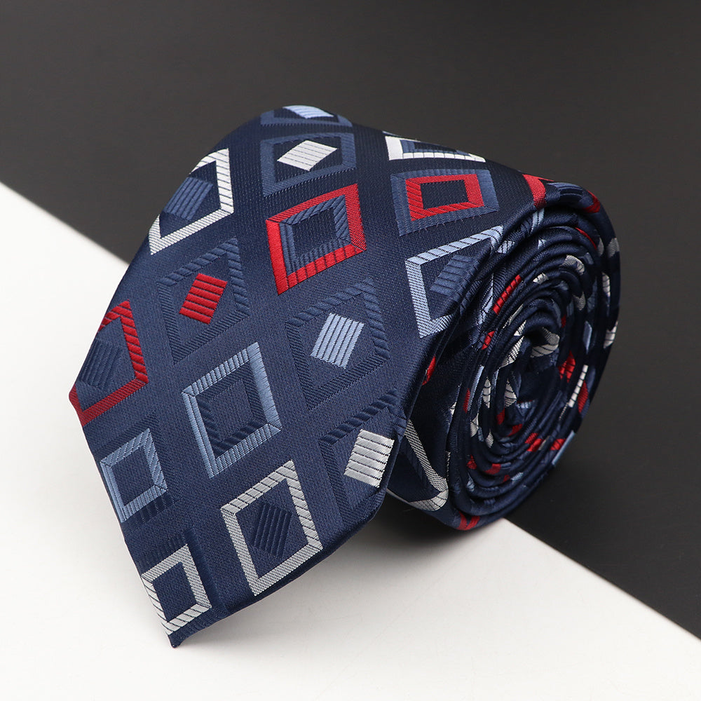 Men's Business Plaid Tie Casual Decorative Accessories